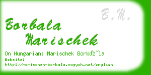 borbala marischek business card